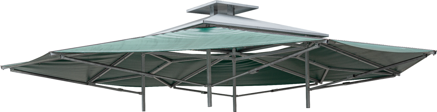 Dach für Klima-Raufe