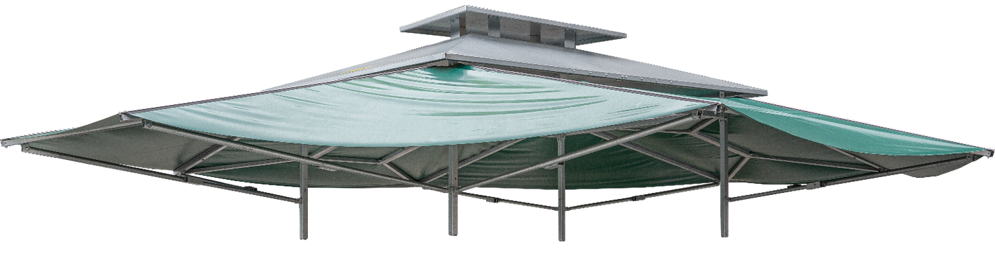 Dach für Klima-Raufe