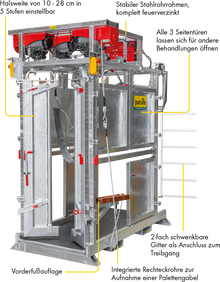 Klauenpflegestand Profi E Höhe 2,50 m