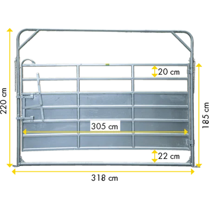 Schwingtor-8 Plus Breite 3,05 m, H= 2,20 m, vz