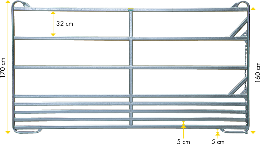 Sicherheits-Pferde-Panel, Höhe 1,70 m