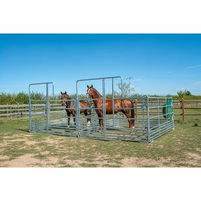 Sicherheits-Pferde-Panel mit Tor und Fressgitter