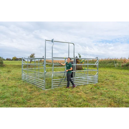 Panel-Einzelbox aus Sicherheits-Panels mit Schiebetor - Komplettset