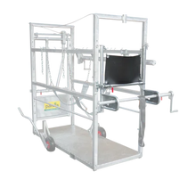 Hecktür Nachrüstsatz inkl. Montageteile und Kotschutz-Set für Klauenpflegestand Stall
