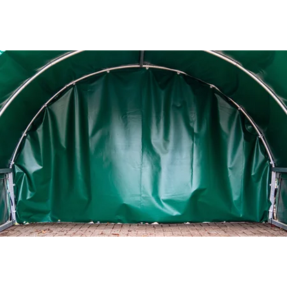 Wetterschutzplane Kleintierzelt Giebelseite