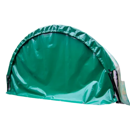 Wetterschutzplane Kleintierzelt Giebelseite