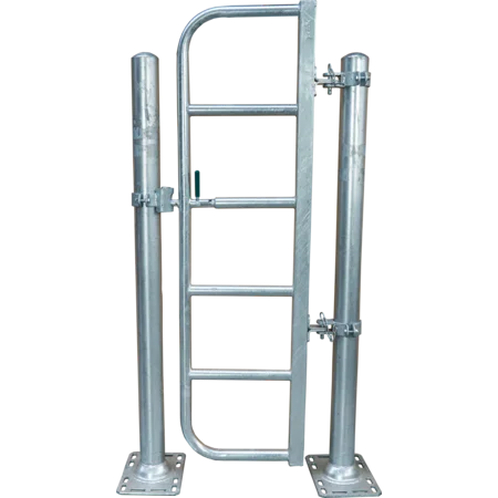 Personenschlupf mit Schnellverschluss für Montage an Pfosten oder Wand