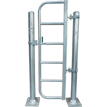 Personenschlupf mit Schnellverschluss für Montage an Pfosten oder Wand