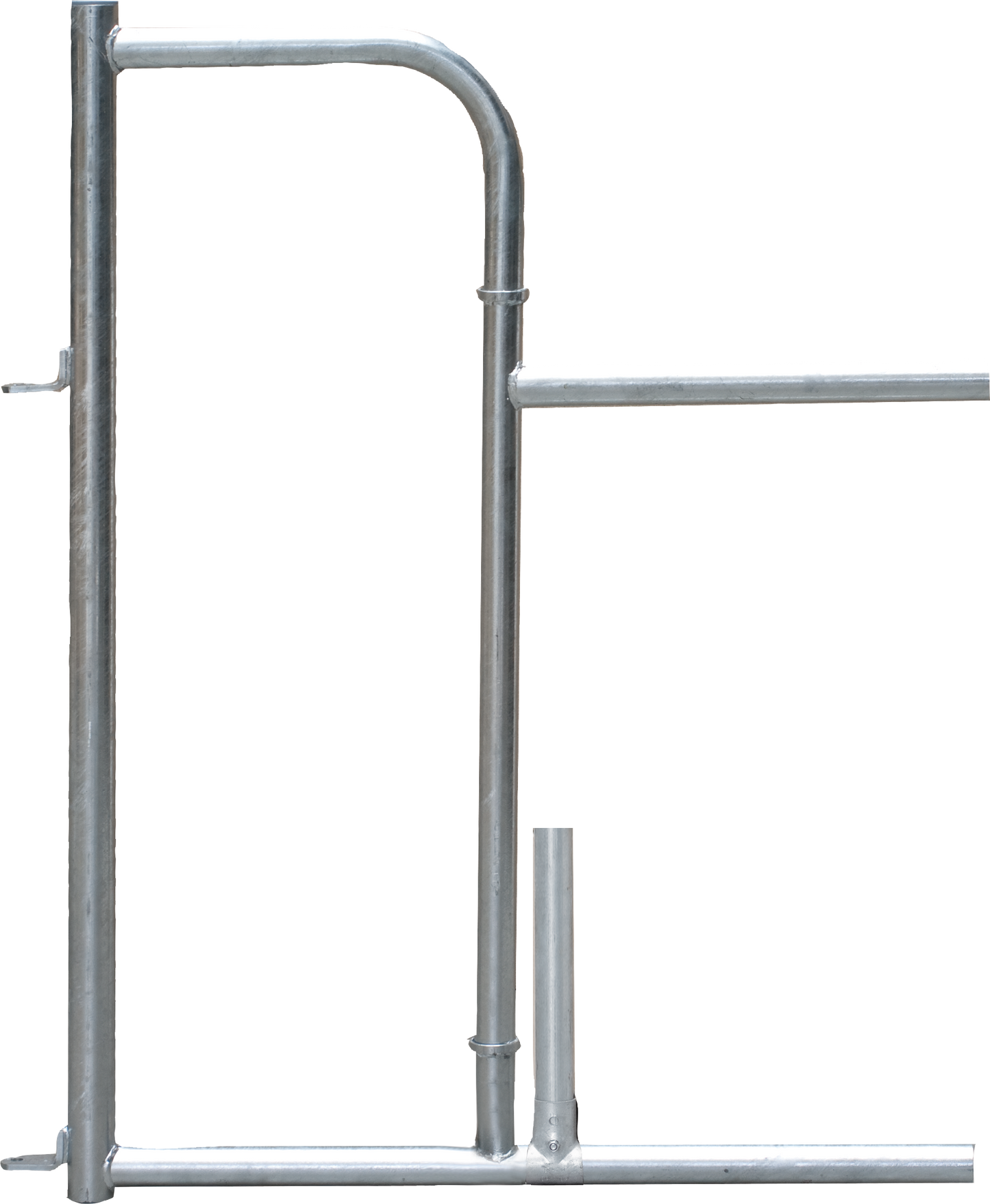 Personenschlupf für Fressgitter, ohne Tür mit Mittelstütze