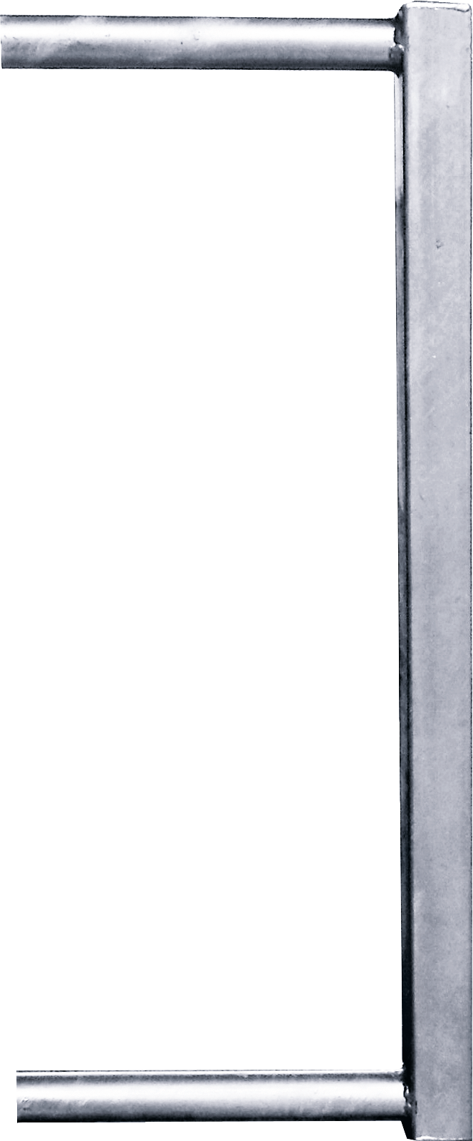 Abschlussrohr 60x60 für Fressgitter f. Schnellverschluss TS und Anschraubt. mit Einschub 51 mm