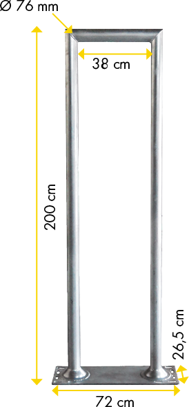 Personenschlupf für Spaltenboden