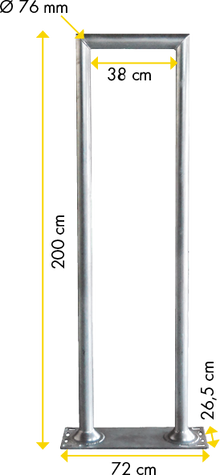 Personenschlupf für Spaltenboden