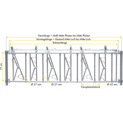 Kälber-Selbstfangfressgitter Typ SSV