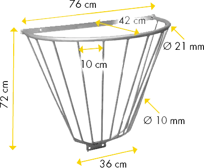 Wandraufe halbrund, verzinkt