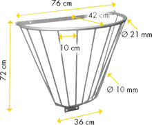 Wandraufe halbrund, verzinkt