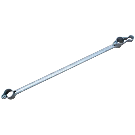 Abschlussstange mit Halter Typ SV für Verriegelungsrohr Kälberfressgitter Modular