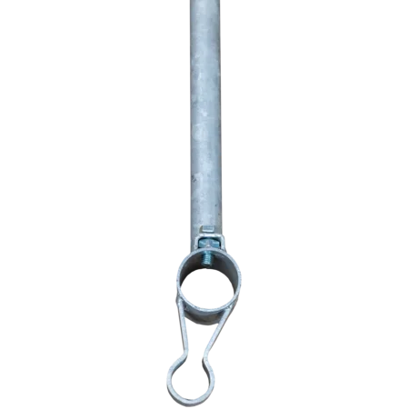 Abschlussstange mit Halter Typ SV für Verriegelungsrohr Kälberfressgitter Modular