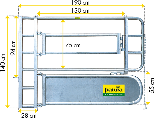 Abtrennung für Tierbehandlung