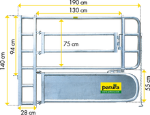 Abtrennung für Tierbehandlung
