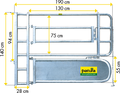 Abtrennung für Tierbehandlung