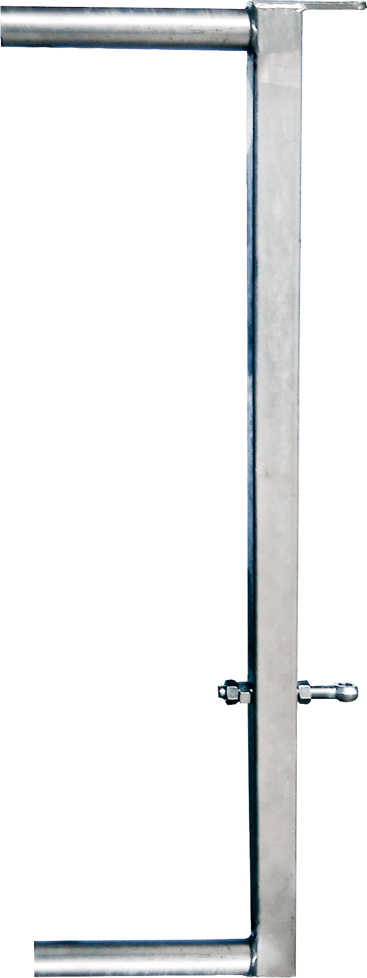 Abschlussrohr für Abtrennung V mit Lasche und Augenschraube