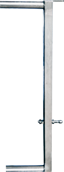 Abschlussrohr für Abtrennung V mit Lasche und Augenschraube