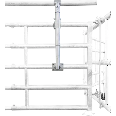 Halter für Zusatzrohr für Abtrennungen und Tore