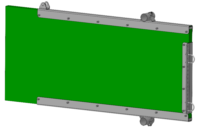 Seitenwand von Kälberfress- und Tränkestand