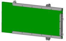 Seitenwand von Kälberfress- und Tränkestand