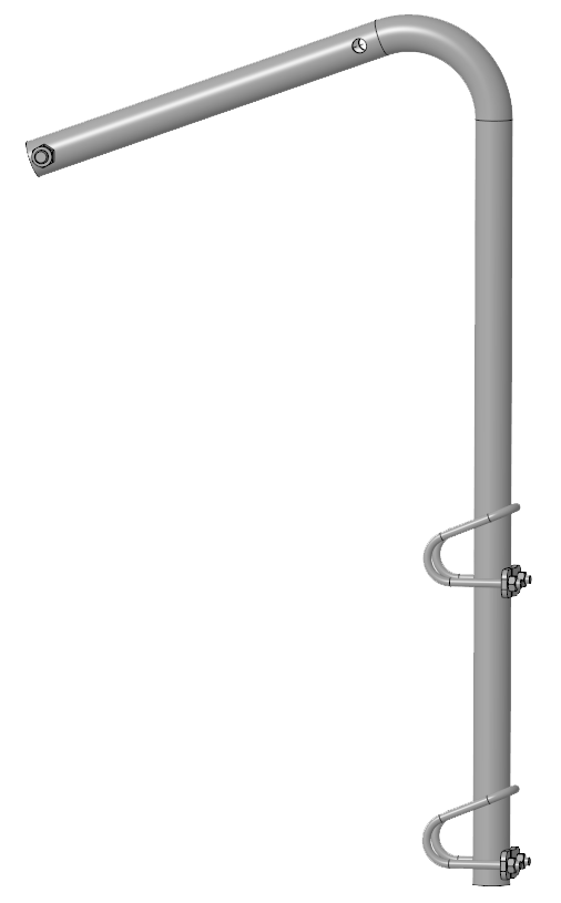 Verschlussbügel inkl. Kreuzbügel, offen 34 mm x 34 mm für Kälber Fress- und Tränkestand