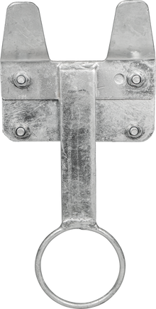 Nuckeleimerhalter für Rohr 42 mm Kälberfress- und Tränkestand inkl. Bügelschrauben und Gegenplatte