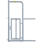 Personenschlupf für Kälberfressgitter Nicht geeignet für SSV Kalb modular
