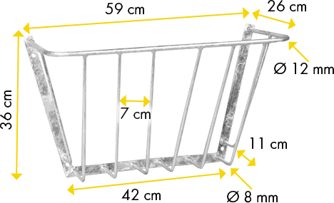 Wandraufe klein, verzinkt