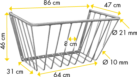 Wandraufe groß, verzinkt