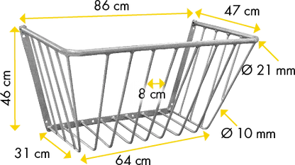 Wandraufe groß, verzinkt
