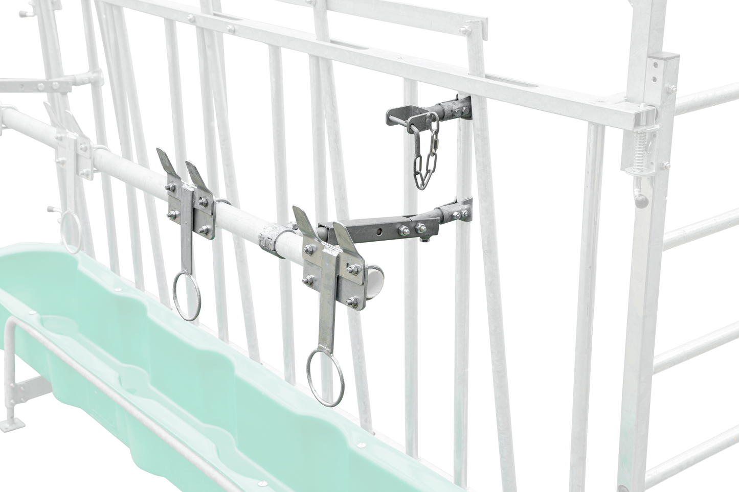 Nuckeleimer-Montagesatz, modular für Kälber-Schrägfressgitter SV,SSV modular Kalb und Superstar