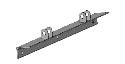 Profil an der Wand (vorne) für Kälberbox PATURA