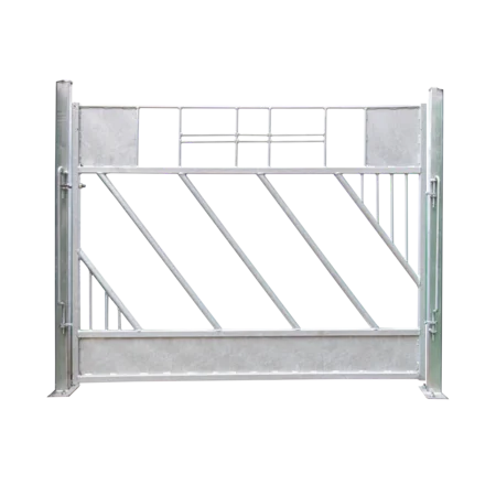 Tür mit Schrägfressgitter für Kälber