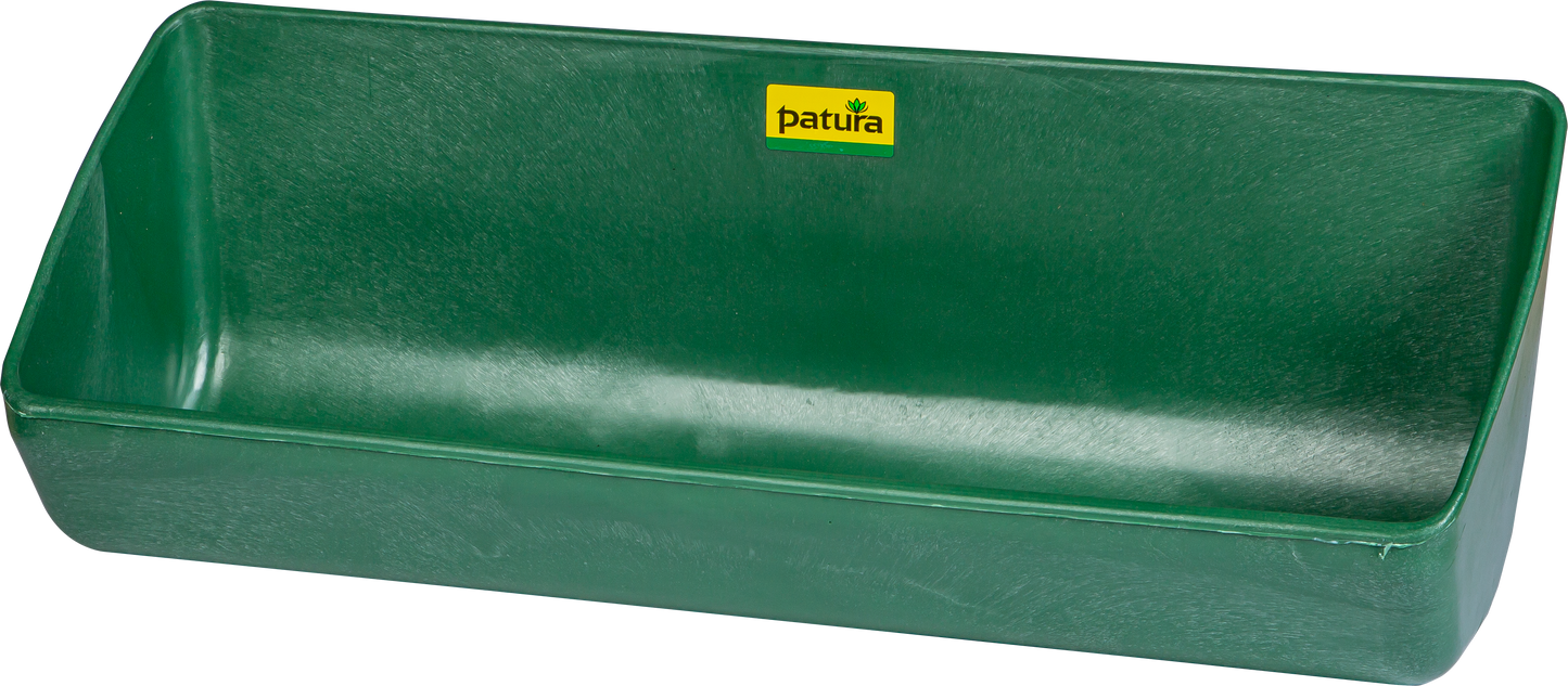 Kunststoff-Langtrog, 13 Liter, grün zum Anschrauben