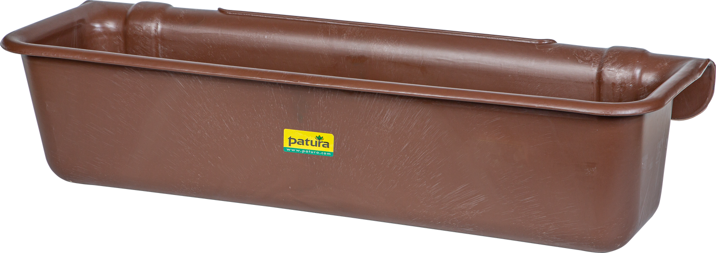 Kunststoff-Langtrog 42 l, braun zum Einhängen