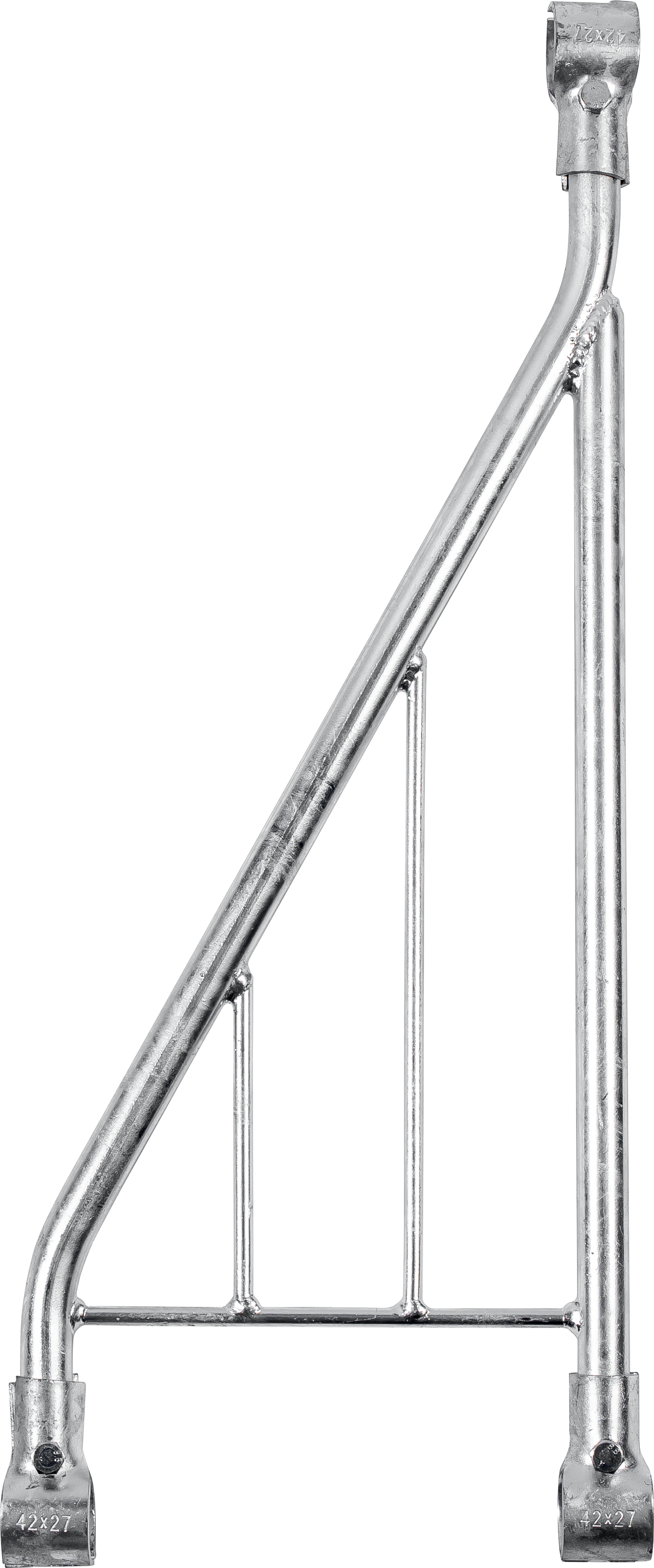 Anfangs- und Endstück Kälber-Schrägfressgitter modular mit 3 T-Schellen