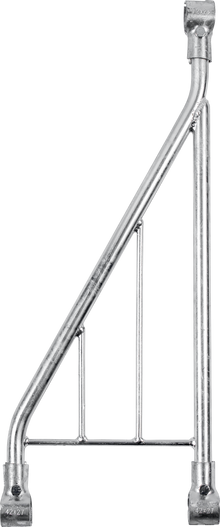 Anfangs- und Endstück Kälber-Schrägfressgitter modular mit 3 T-Schellen