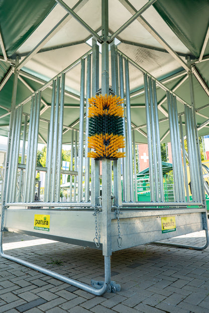 Komplett-Set für Eckmontage 1x Kratzbürste Multifix an Profi-Raufe Rohr 50 x 50 mm