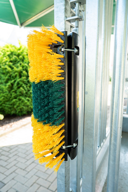 Komplett-Set für Eckmontage 1x Kratzbürste Multifix an Profi-Raufe Rohr 50 x 50 mm