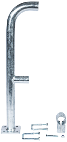 Zwischenstange d= 48 mm modulares Schwedenfressgitter inkl. Bügelschrauben und T-Schelle