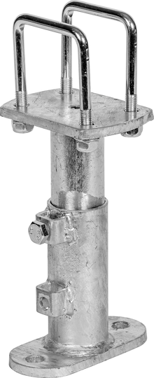 Mittelstütze Schwedenfressgitter mit Bodenplatte, Höhe 16 cm