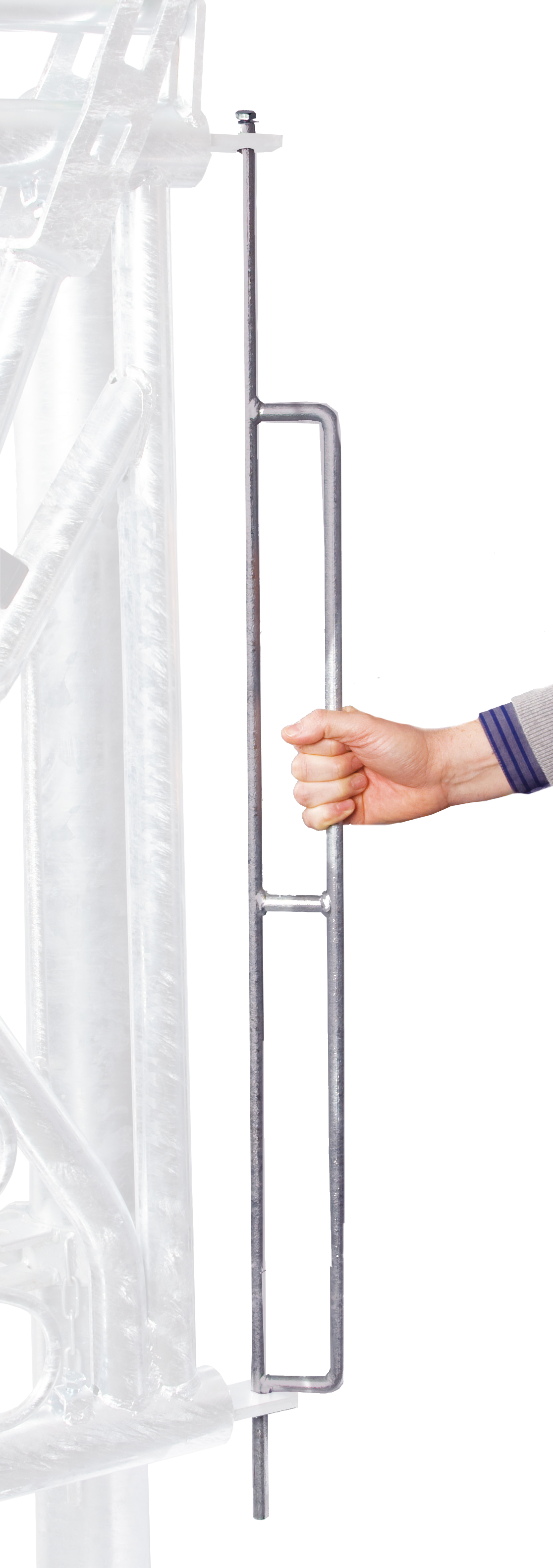 Ein-Hand-Verriegelung für Abtrennungen und Fressgitter