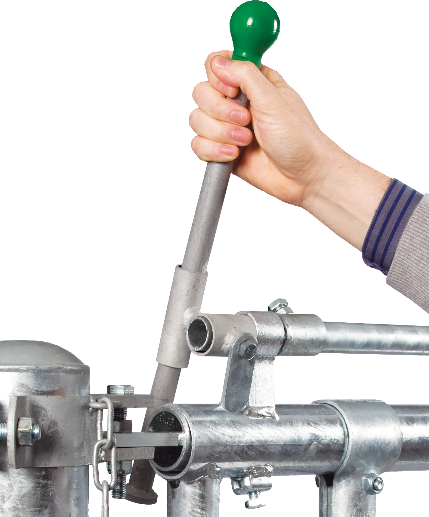 Verriegelungshebel, lang, für Selbstfangfressgitter SSV und SV