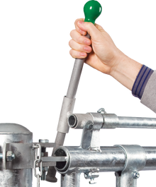 Verriegelungshebel, lang, für Selbstfangfressgitter SSV und SV