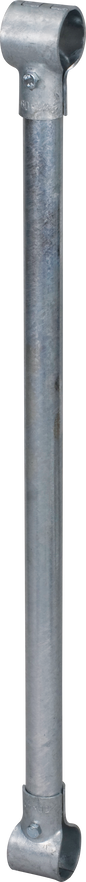 Zusatzstange mit 2 T-Schellen, 1 1/2" x 1 1/4"
